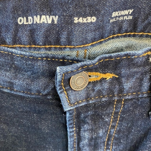 Old Navy Skinny Jeans with Flex Dark Wash size 34x30 - Picture 6 of 7
